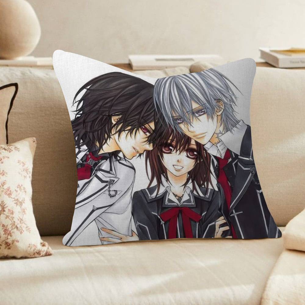 PC Anime VVampire Knight Cushion Cover Car Throw Pillow Case For Sofa Car Christmas Gift