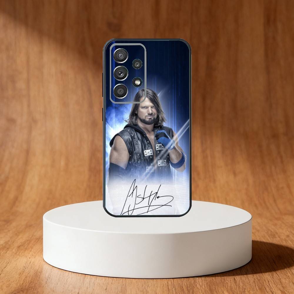 AJ Styles Phone Case For Samsung S25,S24,S21,S22,S23,S30,Ultra,S20,Plus,Fe,Note,10,9,5G Black Cover