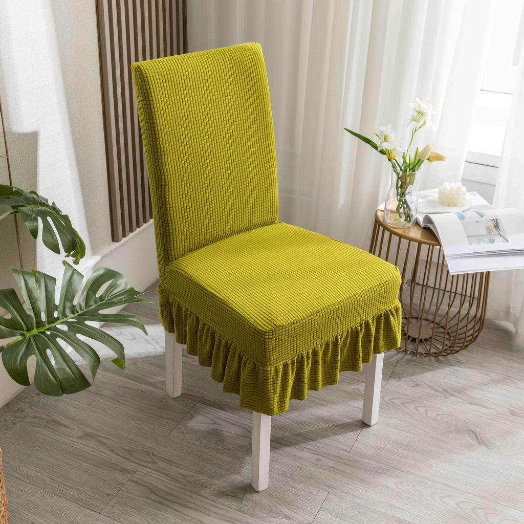 Chair Cover Waterproof Skirt Chair Cover Banquet Chair Cover Elastic Dining Table and Hair Covers Waterproof Chair Cover