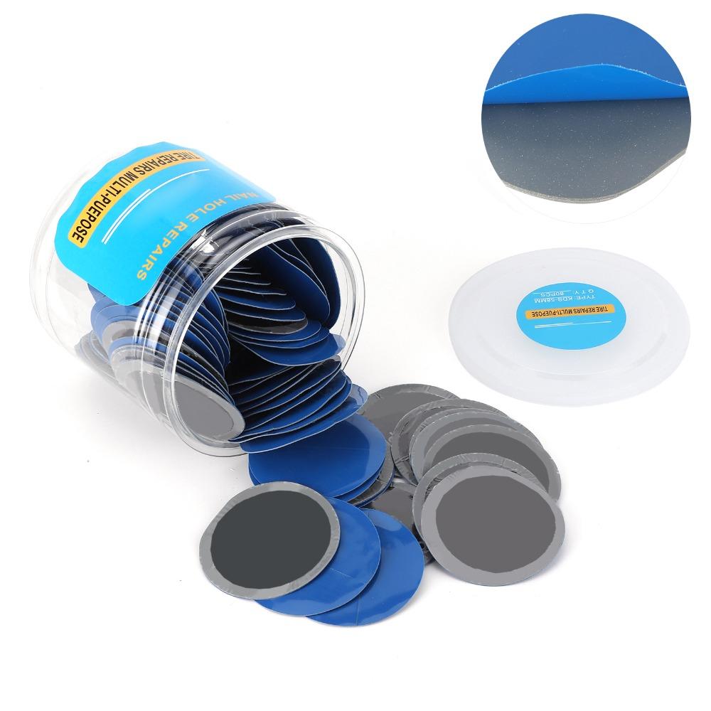 80PCS/36PCS Rubber Round Tire Patch Clear Plastic Tub Tubeless Tire Patch Car/Truck/Motorcycle
