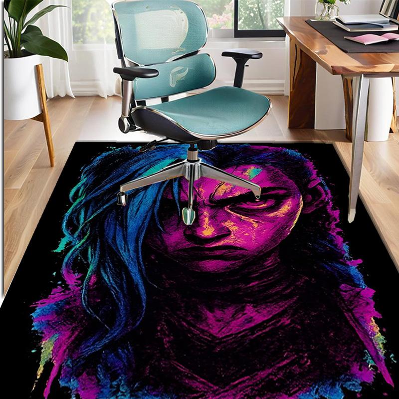 Jinx Pattern Rug, Indoor/Outdoor Mat, for Picnic, Gameroom, Bedroom, Office, Living Room, Home Decor Carpet, Birthday Gift