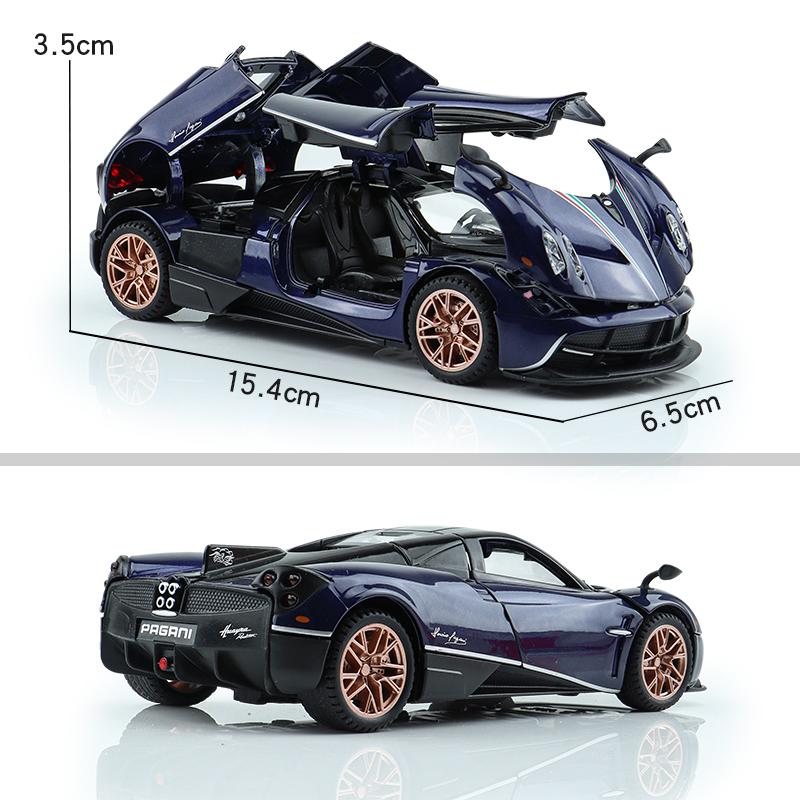 Pagani Huayra Dinastia Supercar Simulation Diecast & Toy Vehicles Sounds & Light Pull Back Car 1:Модель коллекции 32 сплава