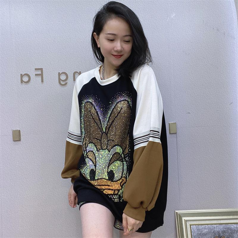 Autumn Women's Plus Size Fashion Sweatshirt Long Sleeve Top