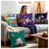 Cartoon Oddbods Cushion Cover 1Pcs Decorative Covers Soft Cushion Case For Sofa Couch Decor 40X40 45X45 Pillowcases
