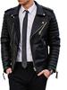 BLACK Men's Leather Jacket Stylish Handmade Genuine Lambskin Biker Motorcycle