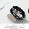 ideaco Cable Box Desktop 18cm x 12cm x Oval Box Cable Storage Stone Sand Black (W) (D) 13.5cm (H)
