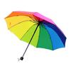 Extra Large Rainbow Folding Umbrella Sun Blocking UV Protection Umbrella Waterproof Windproof 10 Ribs Kids Adults Sun Rain Umbrella