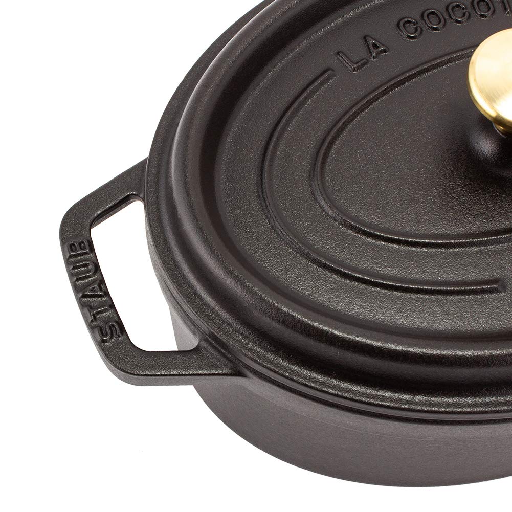 Staub Oval Pico Cocotte Oval 23cm Staub StaubOval Cocotte 1102325 Black [Staub] (enamel Pot/pan) [Staub] [Item]