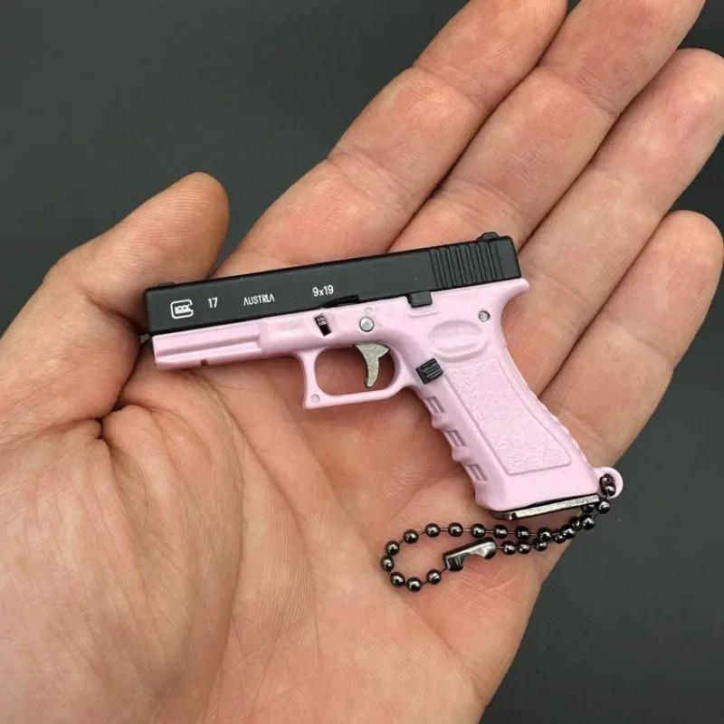 Полусплав 1:3 Glock пистолет модель металлический мини G17 игрушечный пистолет съемный DIY брелок подвеска украшения детская игрушка