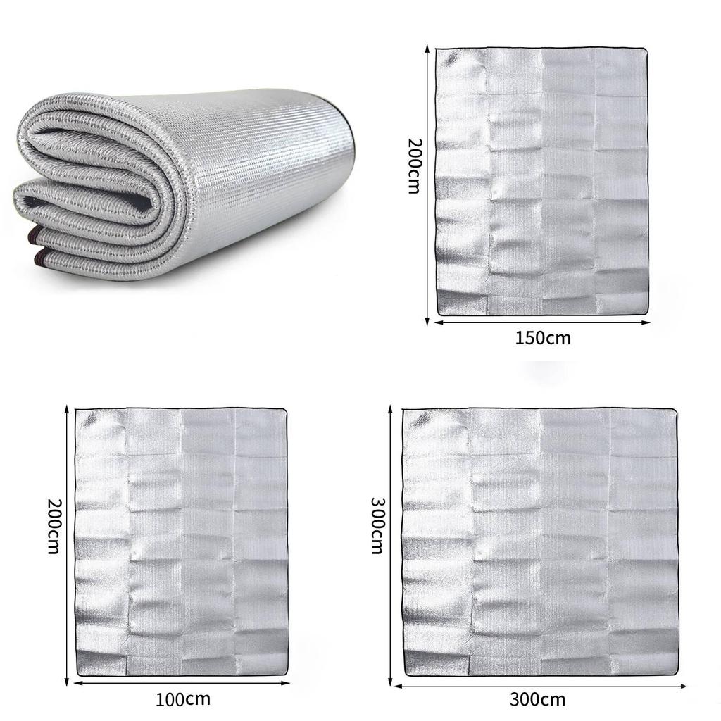 Outdoor Aluminum Foil Camping Mat With Insulation And Waterproof Layer For Beach And Picnic Use