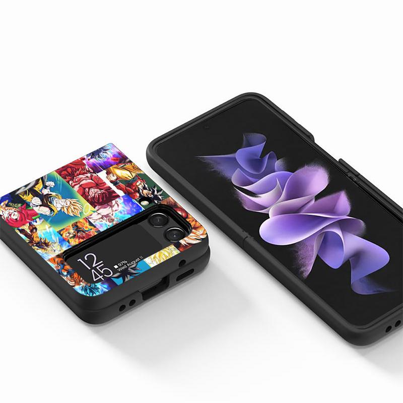 Phone Case for Samsung Galaxy Z Flip 5 Z Flip 6 Z Flip 7 Z Flip Z Flip 4 Z Flip 3 Back Cover Dragons Balls