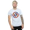 Marvel Mens Captain America Stained Glass Shield T-Shirt