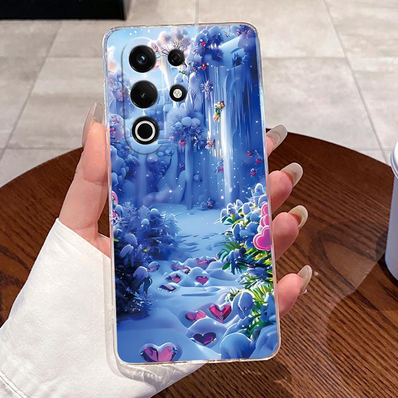 For Itel S25 Ultra (S686LN) Case ITEL S25 (S685LN) Cases Clear Silicone Coque Soft TPU Back Cover Cute Rabbit Cat Phone Case