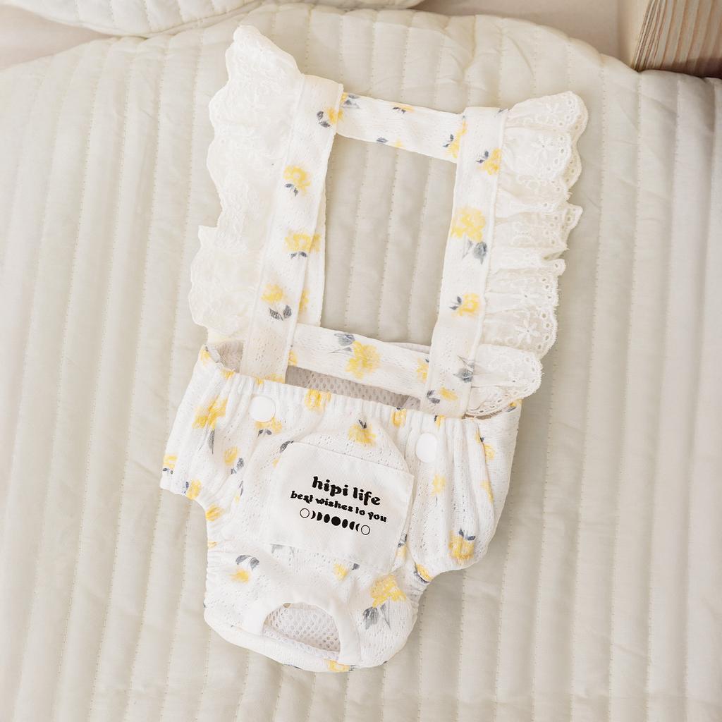 Nervous cat pure cotton jacquard baby grade physiological pants female dog no love pants anti-harassment four seasons puppy pet dog clothes
