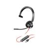Poly Wired Headset BlackWire 3310 Connection Single Ear Noise Canceling (old Model) USB-A