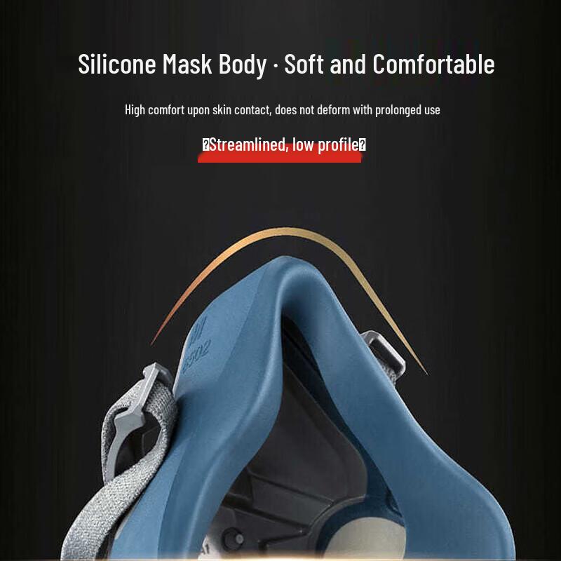 3M 6502QL Silicone Half-Face Respirator Mask