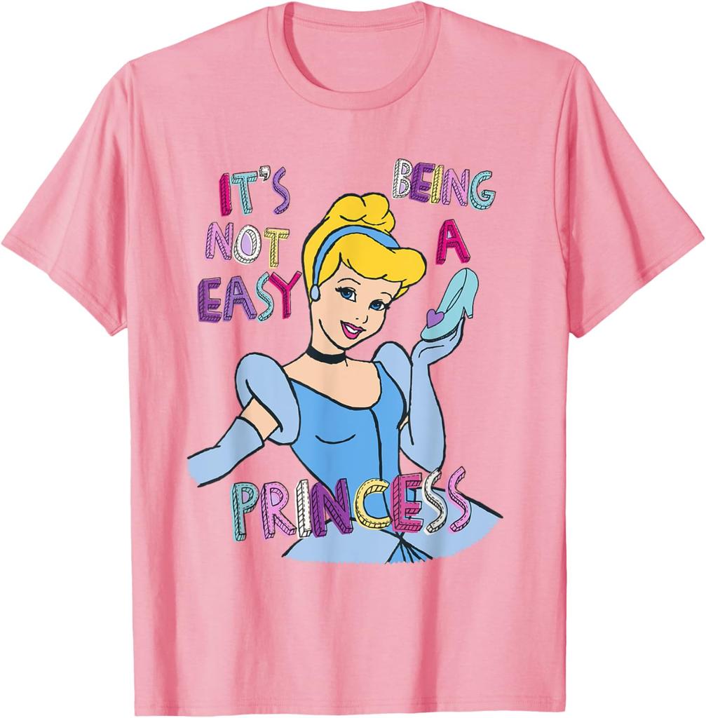 Hot Fashion Casual Unisex Princess Cinderella Not Easy Being A Princess T-Shirt T-Shirt S-4XL Four Seasons