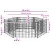 Hexagonal Gabion Raised Bed 160 * 140 * 50 cm