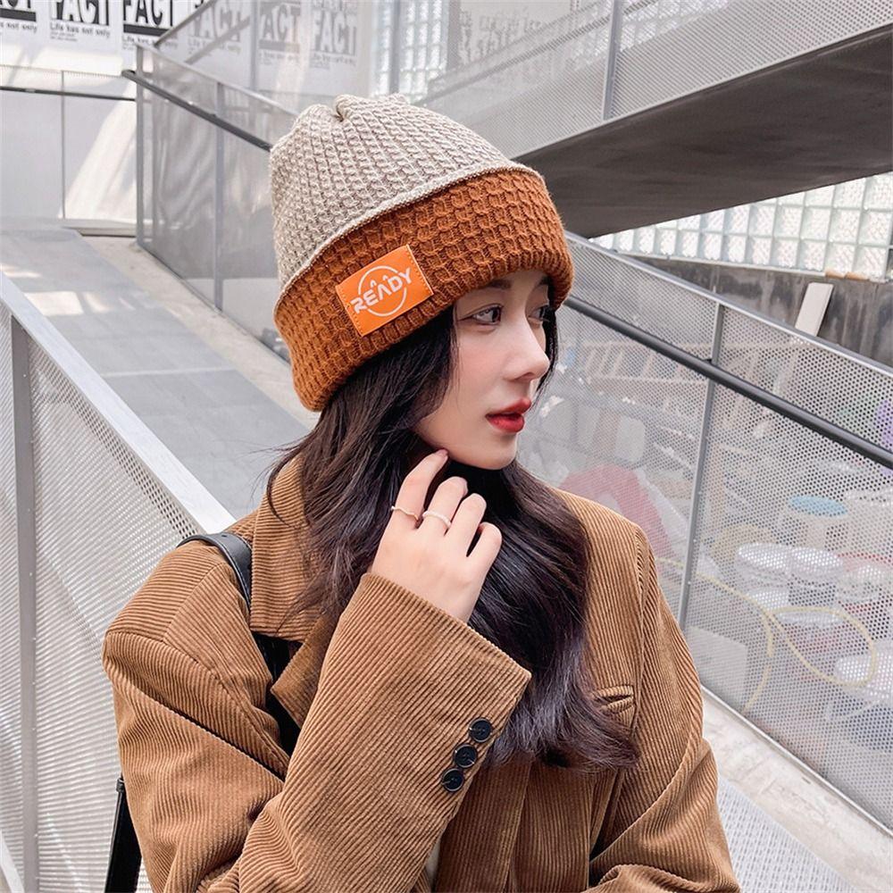 Утепленная вязаная шапка, ветрозащитная шапочка, симпатичная защита ушей для женщин и девочек