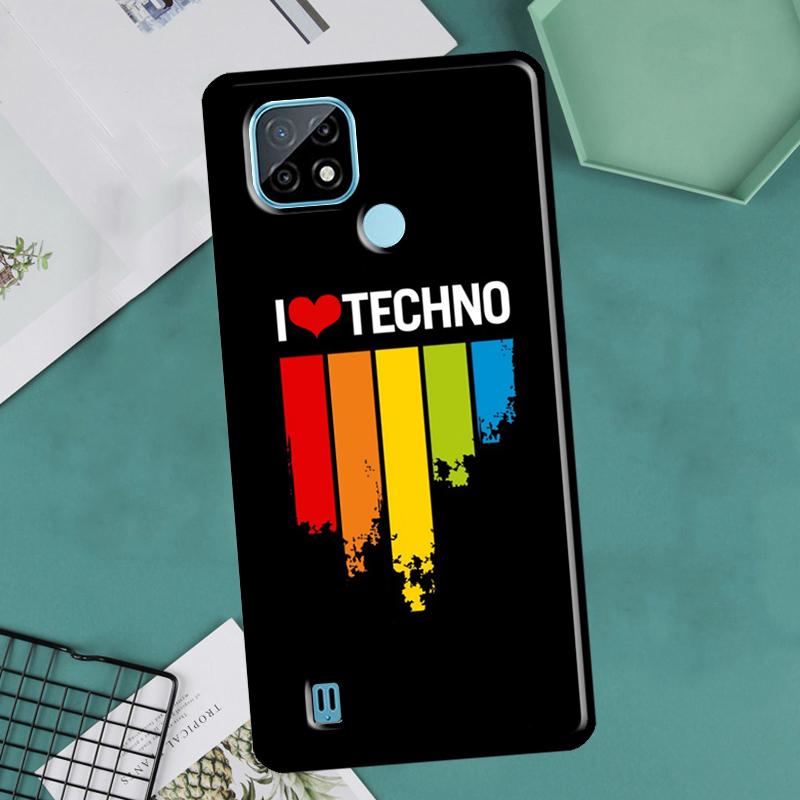 Техно-музыка для Realme GT Neo 2 3 Master 8i 9i 8 9 Pro Plus C35, чехол для OnePlus 9 10 Pro 9R 10R Nord2