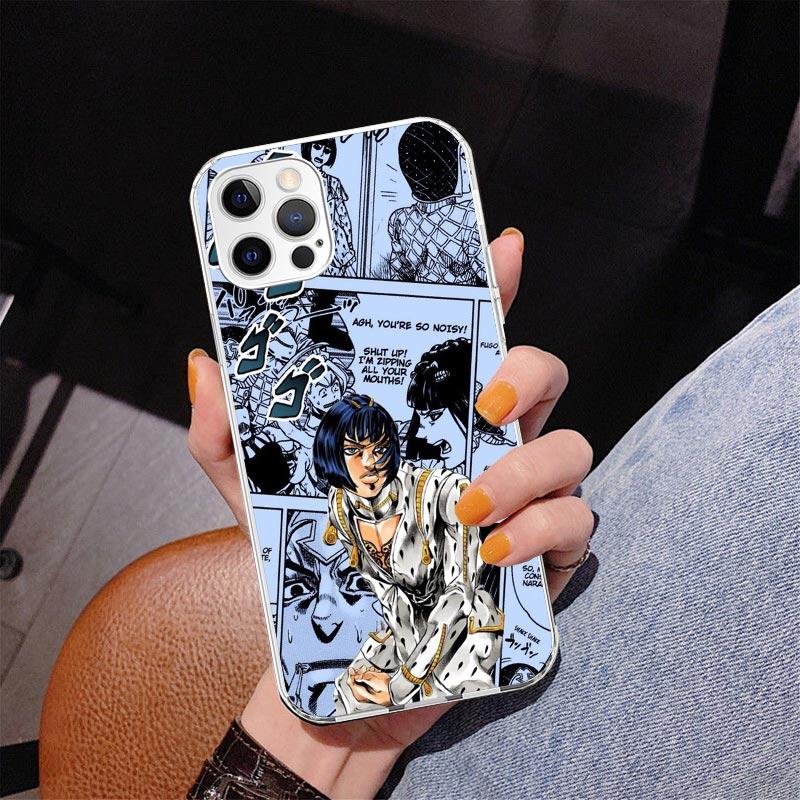 Чехол для телефона JoJo's Bizarre Adventure Аниме Для iPhone 17 Air 16 Pro Max 16E 15 + 14 Plus 11 12 13 Mini 7 8 SE Подарок Печатная Крышка Забавный