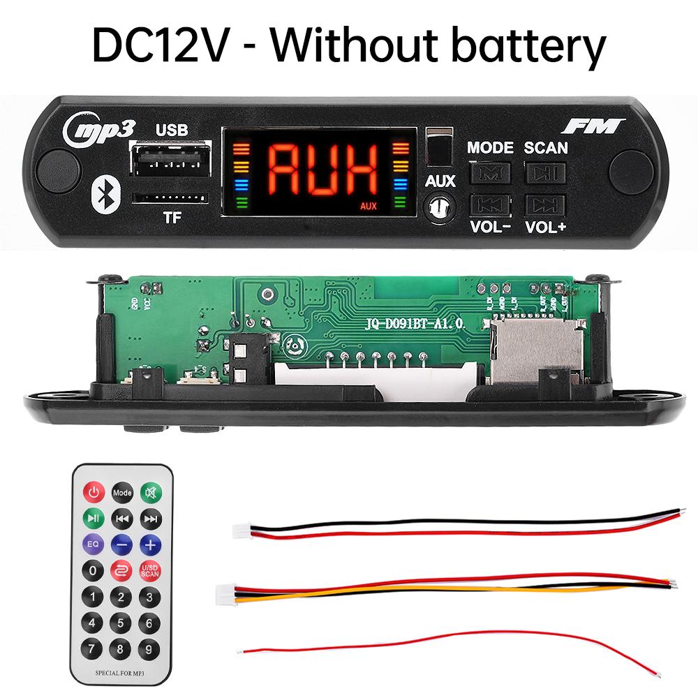 DC 5V 12V Автомобильная MP3 WMA плата декодера Аудио MP3 плеер USB TF FM радиомодуль Беспроводной Bluetooth 5.0 без усилителя мощности