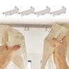 10Pc Wall Mount Curtain Rails Brackets Heavy Duty Metal Side Fixings Tool Quick Installation Design Curtain Track Holder