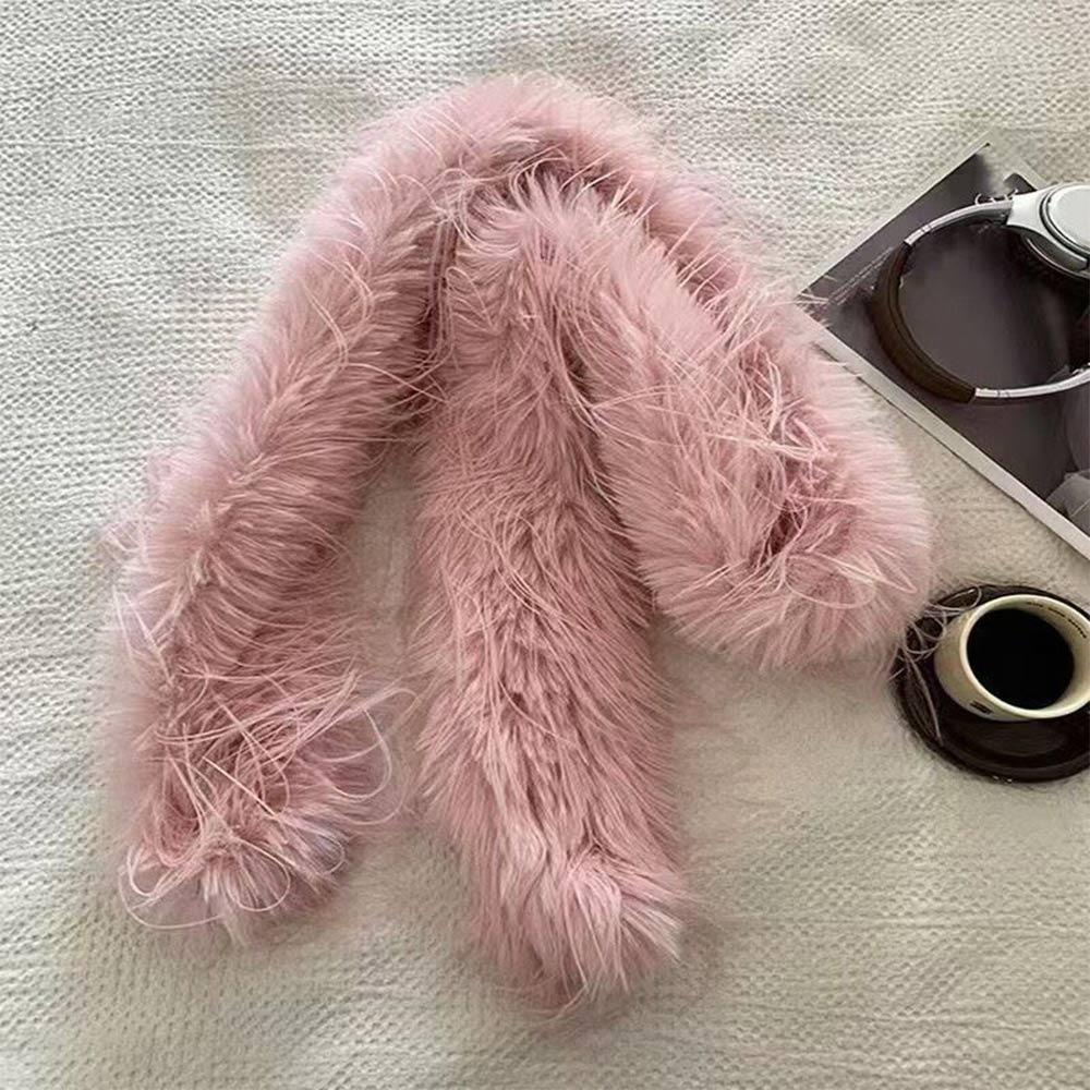 180cm Y2K Girl Scarf Party Ladies Tassels Scarves Fashionable Plush Long Strip Scarf Outdoor
