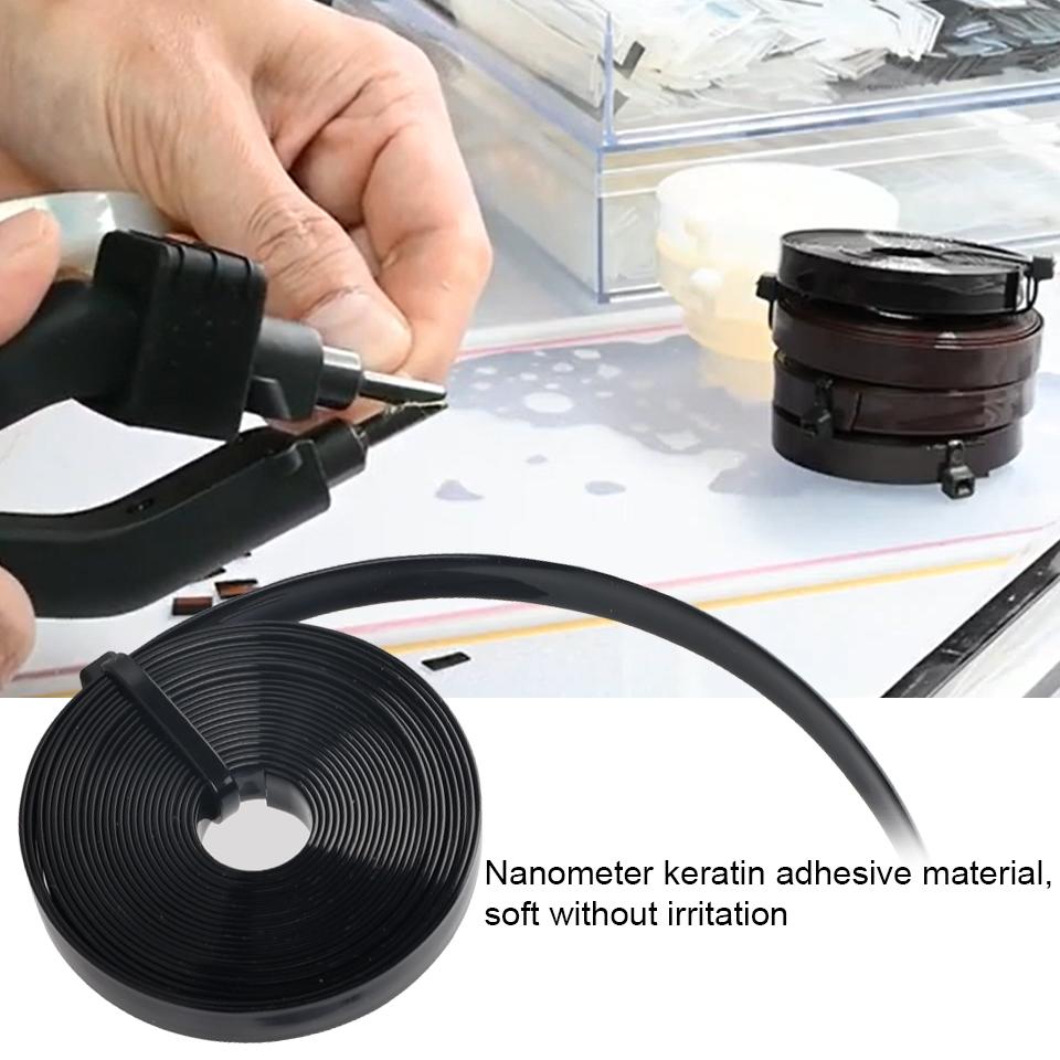 ARLANY Keratin Hair Extensions Bonding Cutter Tool for Salon 9mm Italian Glue Keratin Bonding Roll Tape Pre-bonded Roll Beads