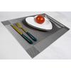 Non-Slip Placemats Set of 6, Heat Stain Ressietant Wipeable Kitchen Dining Table Decorations Easy to Clean Mats, Anti-Skid Vinyl Washable Place Matt