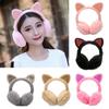 Headband Outdoor Earmuff Women Girls Ear Warmers for Cold Weather Cat Ears Winter Warm Earmuffs