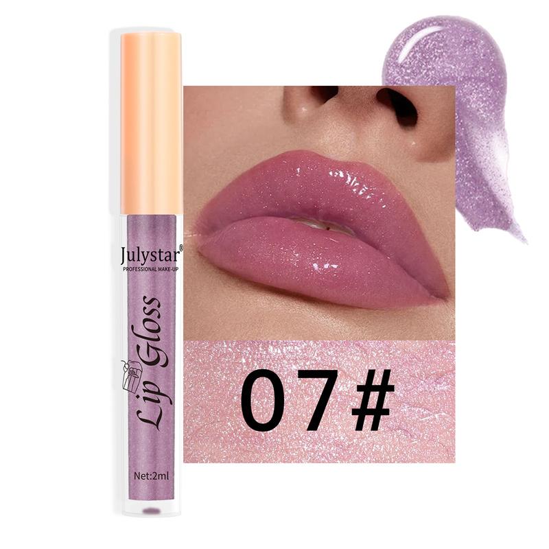 Makeup Lip 8 Color Pearl Lip Gloss Lip and Cheek Lipstick Easy Color Non-stick Cup Sexy Lip Glaze