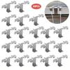 10Pcs Pack Stainless Steel Solar Panel Water Guide Clip Mud Drain Button Clip  Roof Mounted Setup