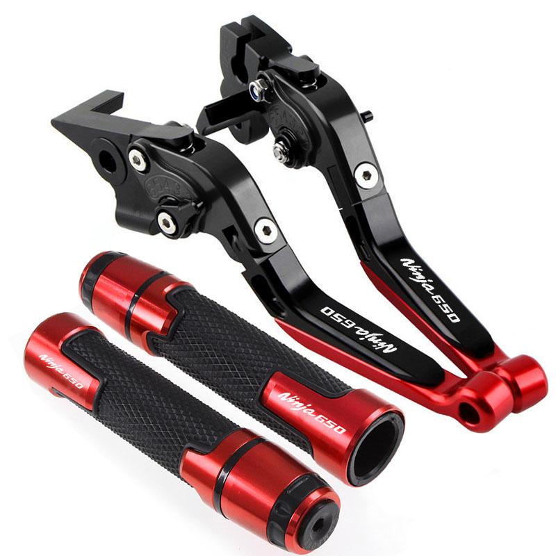 For NINJA 650 ABS 650R Ninja650 KRT 2017-2022 Motorcycle CNC Foldable Extendable Brakes clutch lever Handlebar handle kit