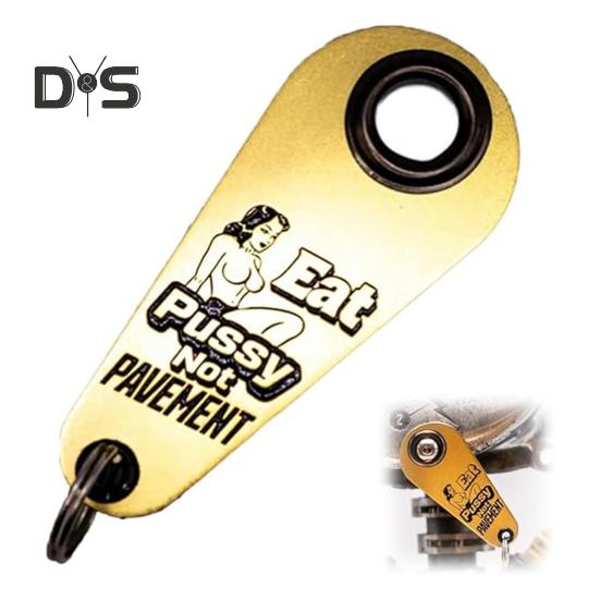 Мотоциклетный колокольчик Гремлина, металлический череп, колокольчик-хранитель, байкерский колокольчик удачи, крючок для брелока для мотоцикла, велосипеда