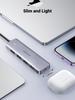 Хаб UGREEN с USB 60 см или 5 Гбит/с Данные Светодиод Питание Совместим с USB-флешками и Низким энергопотреблением Совместим с и Другие USB-C Хаб, 4-портовый Type-C 3.0