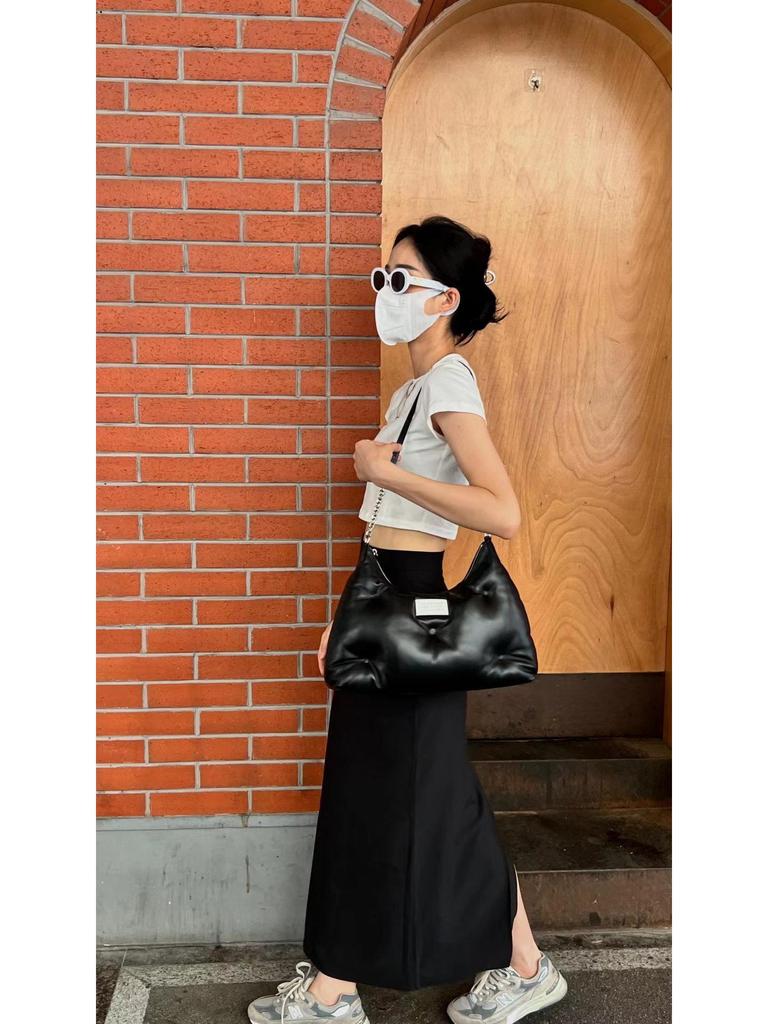 Нишевый дизайн Margiela Cloud Сумка подмышку - Мягкая, Пушистая, Большая вместимость, Модная, Универсальная плечевая сумка-цепочка