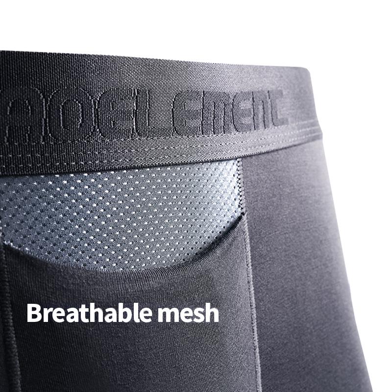 Mens Underpants Comfortable Breathable Mesh Thin Long Johns Fashion Mid Waist Underwear For Man