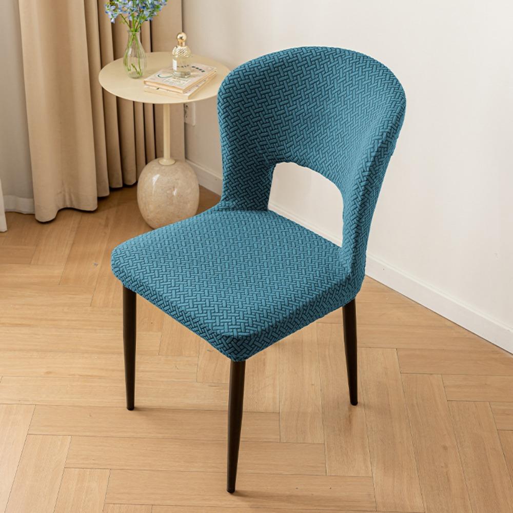 Elastic Arc Armchair Covers Hollow Back Dining Chair Covers Curved Chair Cover Seat Cover