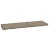 Lounge Chair Cushions 2 pcs Taupe Oxford Fabric