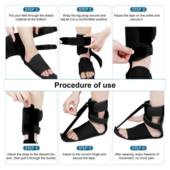 Plantar Fasciitis Night Splint Sock for Women Men Ankle Support Brace Soft Breathable Anti-slip Ankle Wrap for Athletes