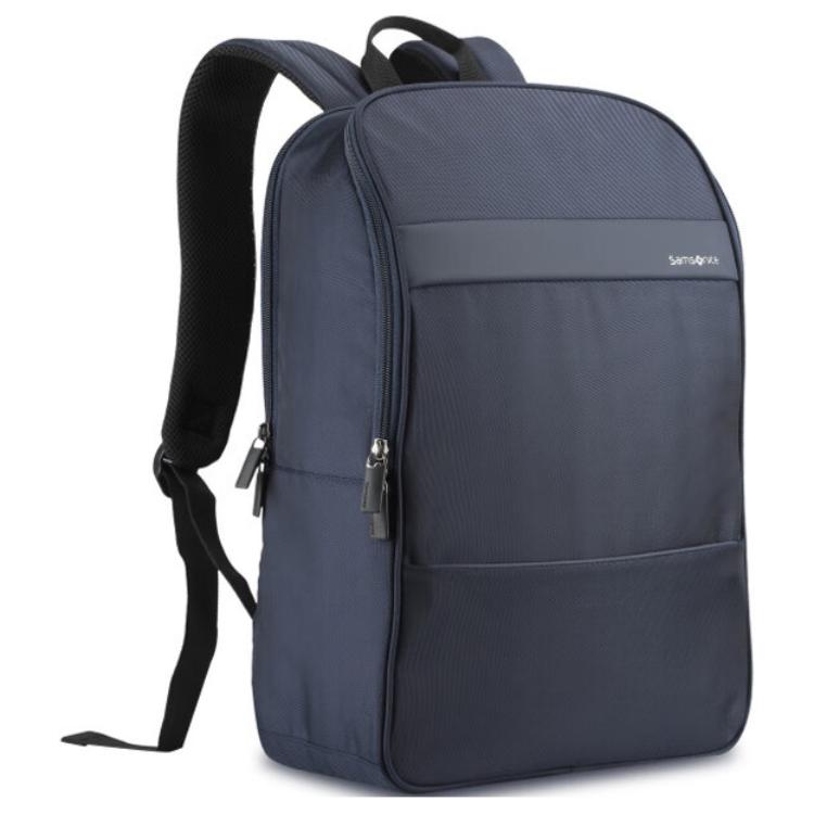 Samsonite Logo Print Business Zipper Closure Fabric Backpack Men backpack Navy-Blue TQ3-61005