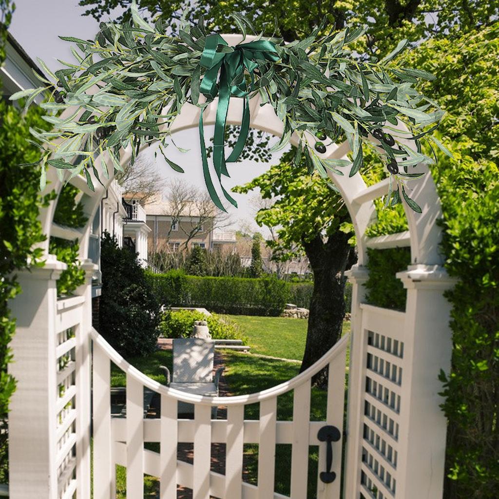 Имитация Оливкового Линтеля Венок Настенный Подвес Линтель Гирлянда Свадьба Украшение для Дома