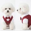 Button Closure Dog Wedding Suit Lightweight Small Dog Clothes Stylish Pet Tuxedo Outfit  Party