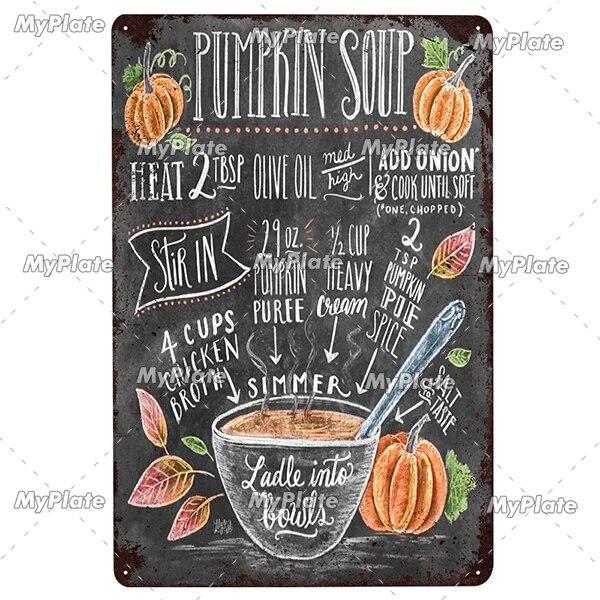 Foods Fruit Vintage Metal Sign Tin Sign Vintage Cafe Decoration Plaque Home Wall Decor Bar Sign Home Decor Poster Drop Shipping