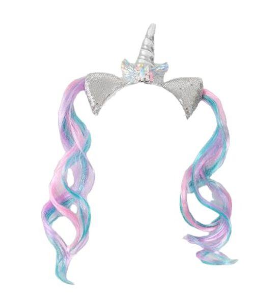 Повязка на голову в виде единорога для детей, повязка на голову для девочек, розовый атласный пояс, милые стильные аксессуары, товары, разные, для вечеринок по случаю дня рождения, мероприятий, торжеств