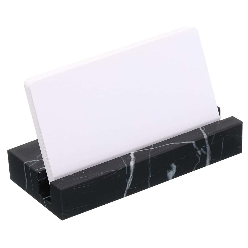 Marble Business Card Holder Thickened Card Stand Organizer Durable Mobile Phone Holder Trade Shows