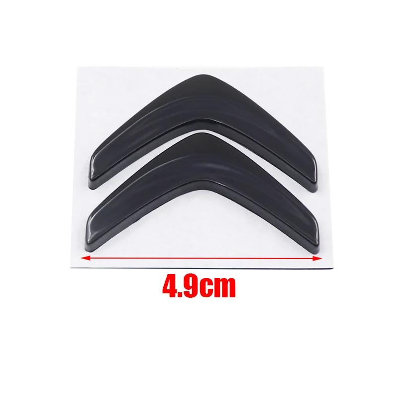 GWOJ1 4.9cm Metal Steering Wheel Emblem for Citroën C1 C2 C3 C4 C5 Elysee Picasso OEM Style Replacement Chrome Logo Auto Accessories