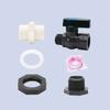 Pvc Rain Barrel Diverter Kit 3/4 Inch Rain Barrel Valve Rain Barrel Spigot Kit With Bulkhead Fitting Hose Faucet Adapter