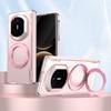 360 Degree Rotatable Metal Ring Magnetic Case For Huawei Mate X7 Stand Cover Full Hinge Protection With Glass Screen Protector